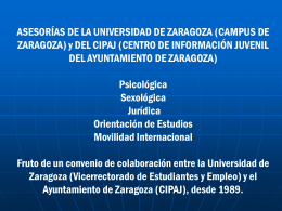 Asesorías - Universidad de Zaragoza