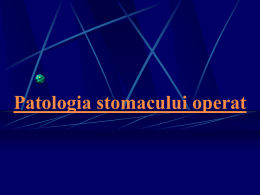 Patologia stomacului operat2010