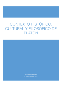 Contexto Platón - filosofiaieslaorden
