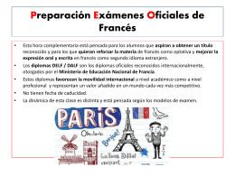 Preparación Exámenes Oficiales de Francés