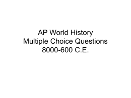 AP Questions 8000-600 CE