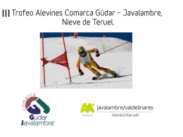 Diapositiva 1 - Servicio Comarcal de Deportes Gúdar Javalambre