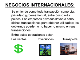 negocios internacionales