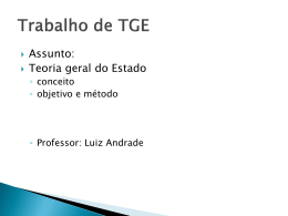TGE - Professor Luiz Andrade Oliveira