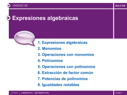 expresión algebraica