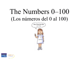 Numbers 0-100 - Arlington Spanish