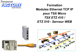 Transparent Factory - Stage ETHERNET - TSX Micro