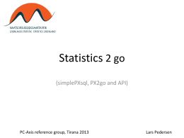 Lars Pedersen, Statistics Greenland