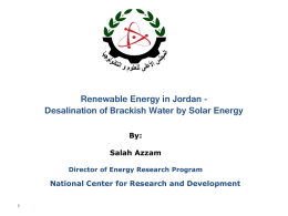 Renewable Energy in Jordan