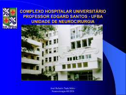 Universidade Federal da Bahia Faculdade de Medicina da Bahia