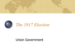 The 1917 Election