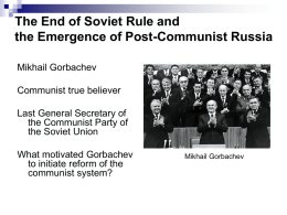 Post-Soviet Russia: Neo