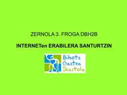 Interneten erabilera Santurtzin Bihotz Gaztea DBH 2B