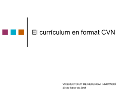 Suport al projecte CVN v3