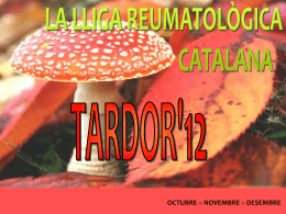tardor`12 oct-nov-des - Lliga Reumatològica Catalana