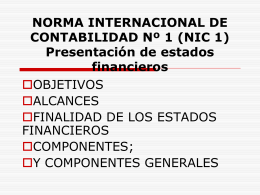 NORMA INTERNACIONAL DE CONTABILIDAD Nº 1 (NIC 1