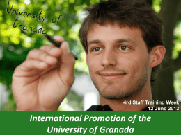 International Promotion of the University of Granada
