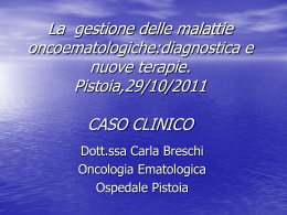 caso clinico - Azienda USL 3 Pistoia