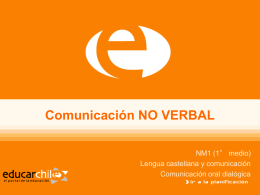 Comunicacion NO VERBAL - Sector Lenguaje y Comunicación