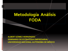 FODA - Seminario de Estrategia Empresarial