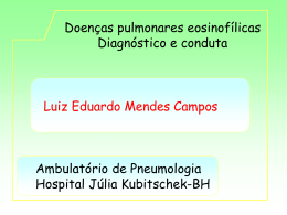 Doenças pulmonares eosinofílicas Diagnóstico e conduta