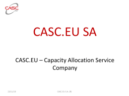 Presentation on the CASC-EU office
