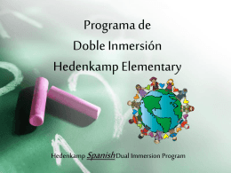 Dual Immersion PowerPoint