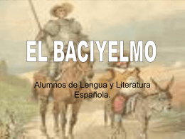 Baciyelmo es un término acuñado por Sancho Panza para referirse