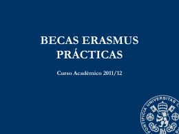 Presentación Becas Erasmus Prácticas