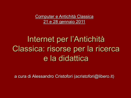 Scarica - Dipartimento di Filologia Classica e Italianistica