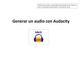 audacity_a1t3.3u3.pps - Universidad de Sonora