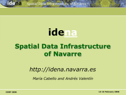 IDENA Spatial Data Infrastructure of Navarre