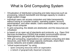 What is Grid Computing System