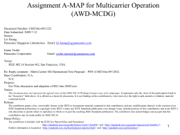 Assignment A-MAP for Multicarrier Operation