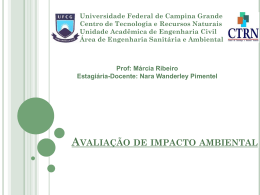 Impactos Ambientais - Universidade Federal de Campina Grande