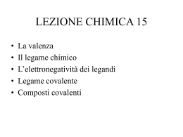Legami chimici 1 - Liceo Foscarini