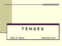 Tenses - kwary.net
