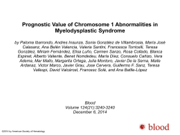 Prognostic Value of Chromosome 1 Abnormalities in