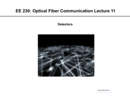 Lecture 11: Detectors
