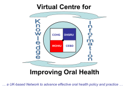 virtual Centre for Improving Oral Health