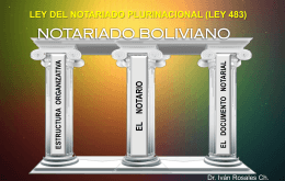 DERECHO NOTARIAL - Notarios de Bolivia