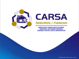 Presentación de PowerPoint - Grupo Carsa / Seguros y Fianzas