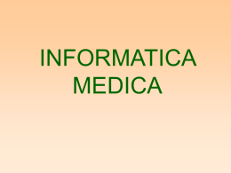 Informatica medica: introduzione