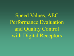 Speed Values, AEC Performance Evaluation and Quality