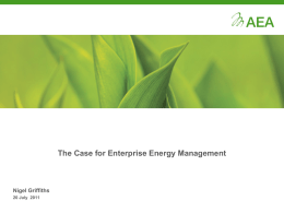 The Case for Enterprise Energy Management