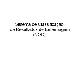 Sistema de Classificação de Resultados de Enfermagem (NOC)