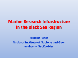 Marine Research Infrastructure in the Black Sea Region