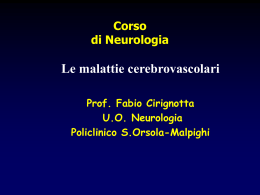 Neuro-Radiologia:malattie cerebrovascolari