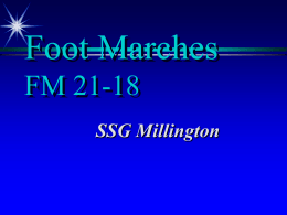 Foot Marches FM 21-18