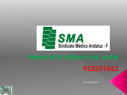 Diapositiva 1 - sindicato médico de jaén